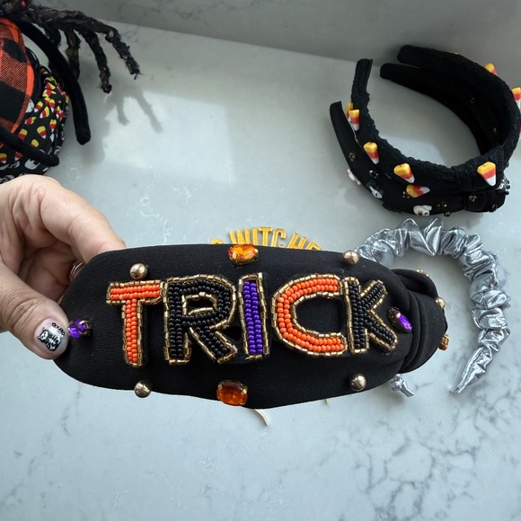 Set 10 HALLOWEEN Headbands Living Fully Co. Beaded Gemstone Knotted Boutique main image 8